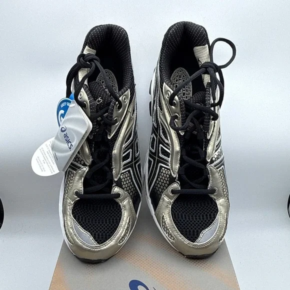 Asics Gel Kinetic Mens Running Shoes Size 10.5 NIB TN831‎ 9090 Black Onyx Gold